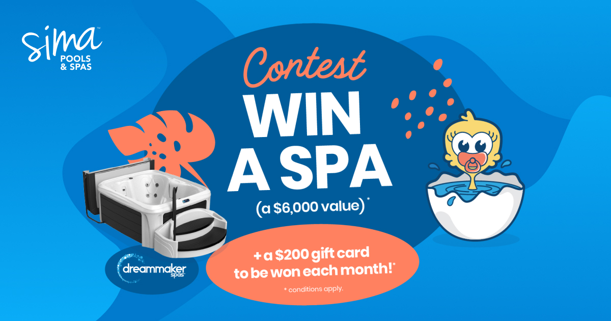 WIN $5,000 at your SIMA – Pools & Spas dealer